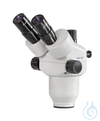 Stereo zoom microscope head, 0,7x-4,5x; Binocular; for series OZM-5 To enable...